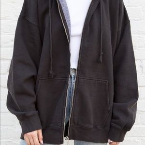 Brandy Melville oversized "Christy" hoodie jacket.